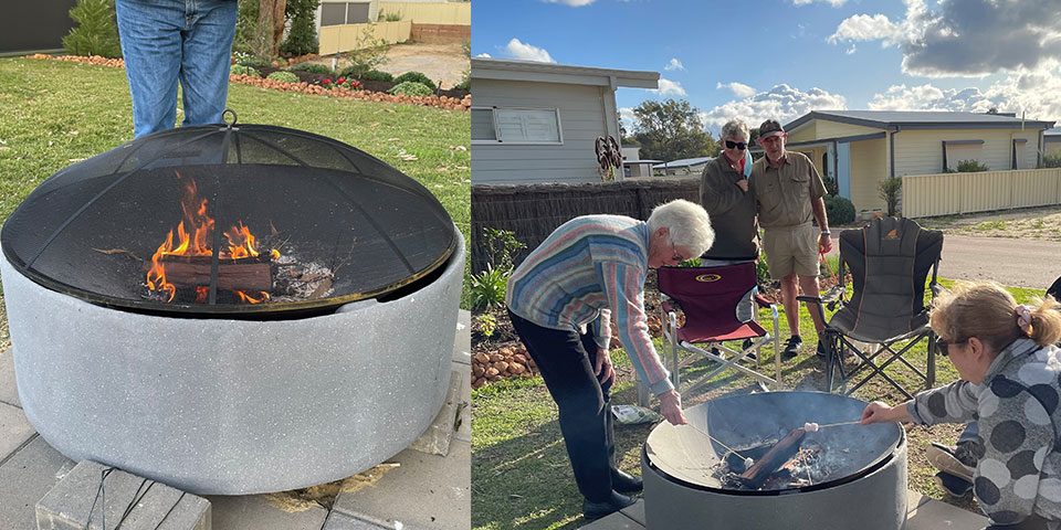 News: Fire Pit Warms the Village